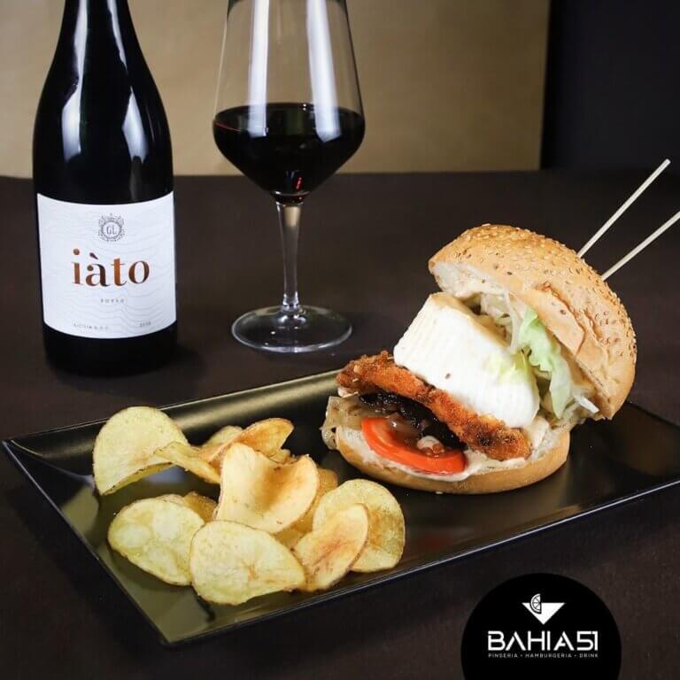 Tagliere con vino bahia 51